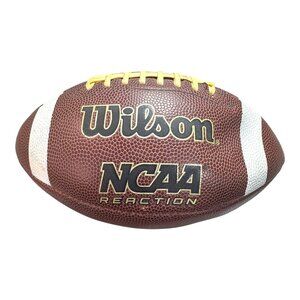 Wilson Junior Size NCAA Reaction Football Brown & White WTF1792 Youth Practice
